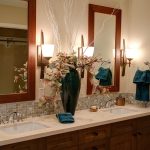 Double sink, home, modern bathroom — Bestes Blackjack Casino